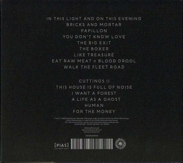 Editors : In This Light And On This Evening (CD, Album + CD + Ltd)