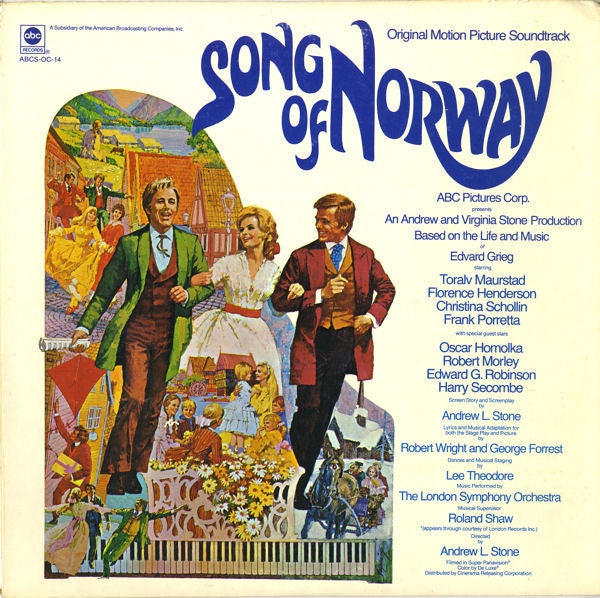 Various : Song Of Norway - Original Motion Picture Soundtrack (LP)