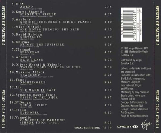 Various : Spirits Of Nature 5 (CD, Comp, Dig)
