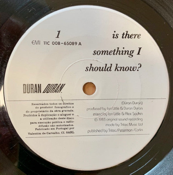 Duran Duran : Is There Something I Should Know? (7", Single)