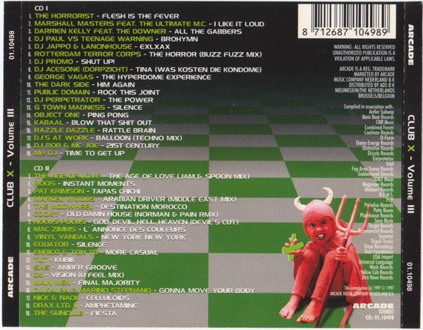 Various : Club X  - Volume III (2xCD, Comp)