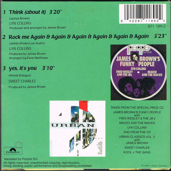 Lyn Collins / 'Sweet' Charles Sherrell : Yes It's You / Rock Me Again & Again & Again & Again & Again & Again / Think About It (CD, Maxi, Car)