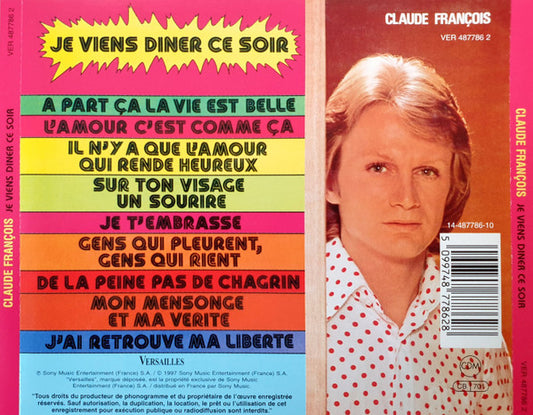 Claude François : Je Viens Dîner Ce Soir (CD, Album, RE)