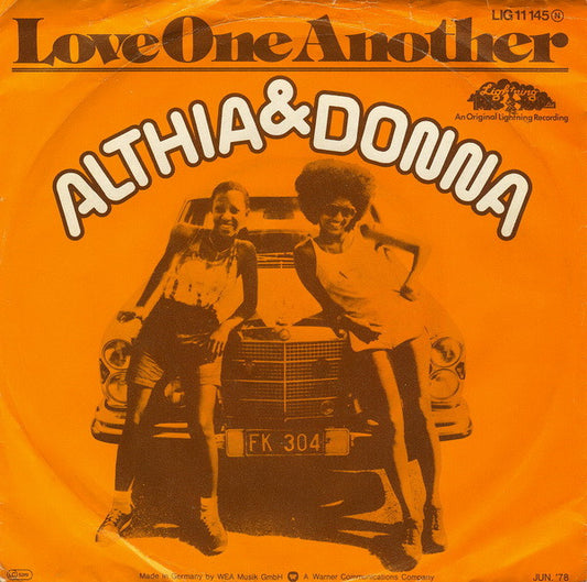 Althea & Donna : Love One Another (7", Single)
