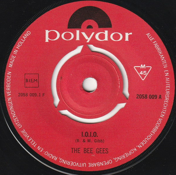 Bee Gees : I.O.I.O. (7", Single, Mono)