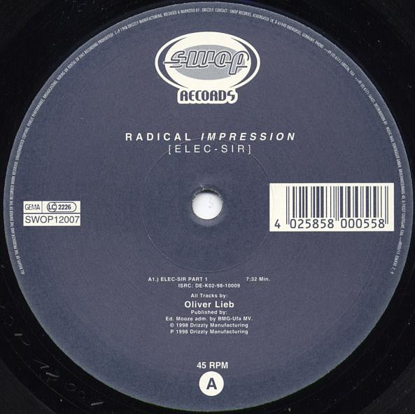 Radical Impression : Elec-Sir (12")