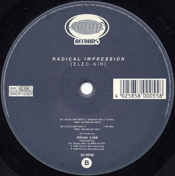 Radical Impression : Elec-Sir (12")