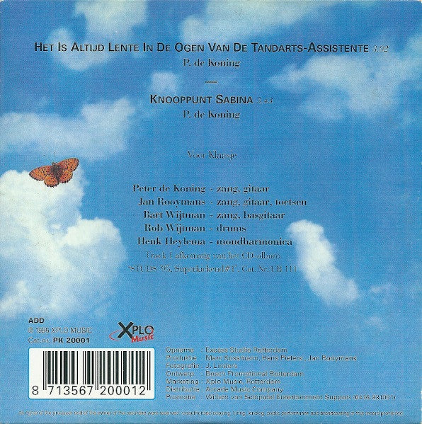 Peter de Koning : Het Is Altijd Lente In De Ogen Van De Tandarts-Assistente (CD, Single, Car)