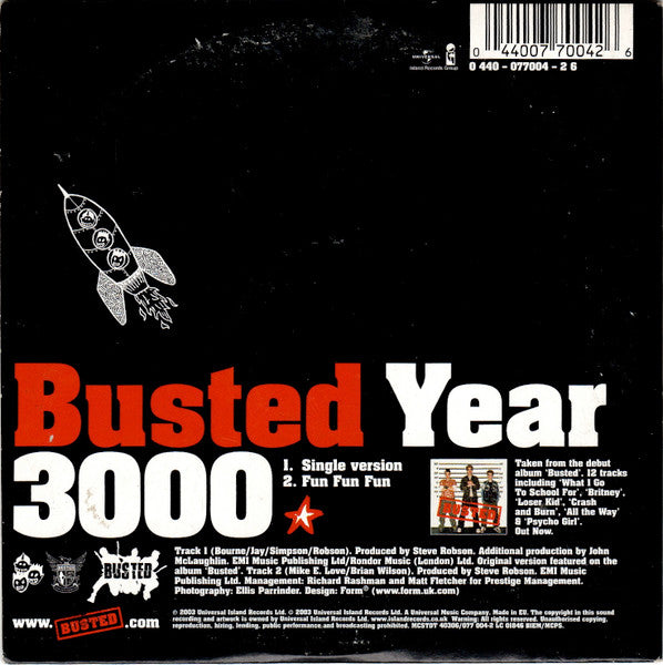 Busted (3) : Year 3000 (CD, Single)