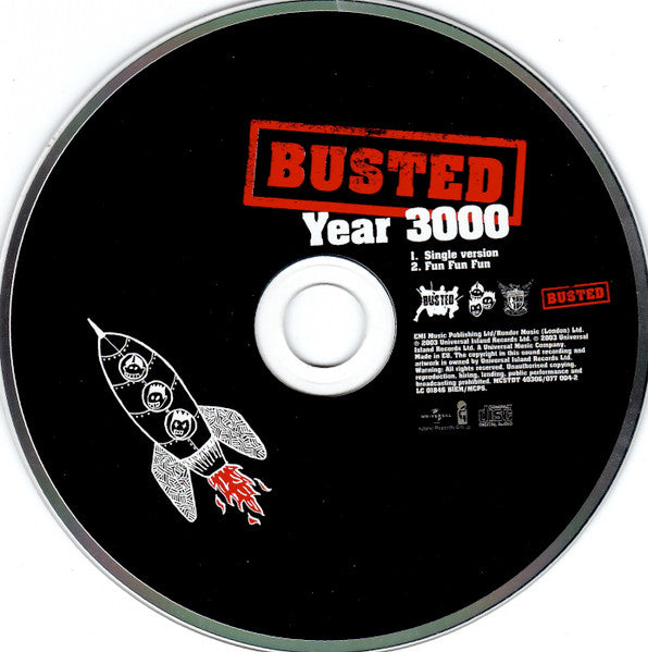 Busted (3) : Year 3000 (CD, Single)