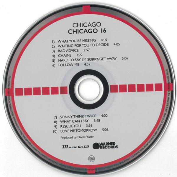 Chicago (2) : Chicago 16 (CD, Album, RE)