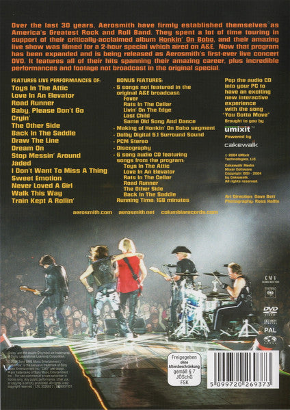 Aerosmith : You Gotta Move (DVD-V, Multichannel, PAL + CD, MiniAlbum, Enh)