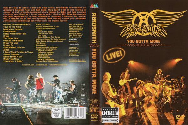 Aerosmith : You Gotta Move (DVD-V, Multichannel, PAL + CD, MiniAlbum, Enh)