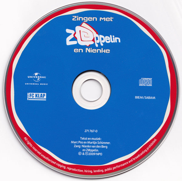 Z@ppelin En Nienke van den Berg : Zingen Met Z@ppelin En Nienke (CD, Album)