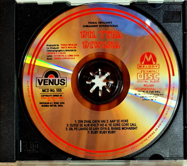 Aadesh Shrivastava : Dil Tera Diwana (CD)