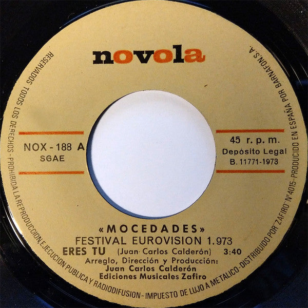 Mocedades : Eres Tú (7")