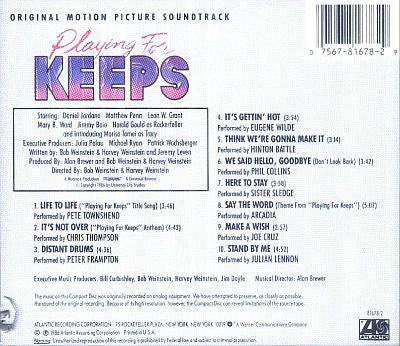 Various : Playing For Keeps (Original Motion Picture Soundtrack) (CD, Album)