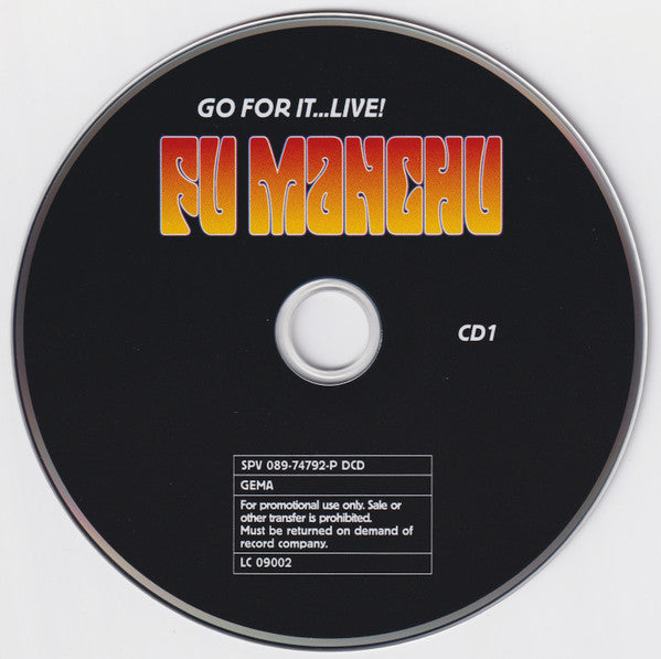 Fu Manchu : Go For It...Live! (2xCD, Album, Promo)