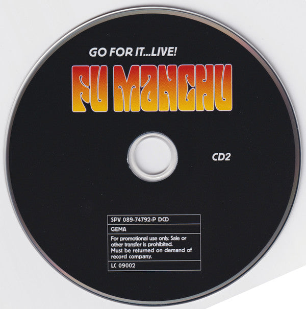 Fu Manchu : Go For It...Live! (2xCD, Album, Promo)