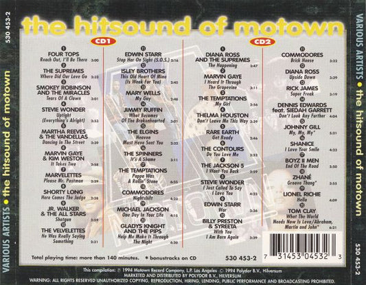 Various : The Hitsound Of Motown (2xCD, Comp)