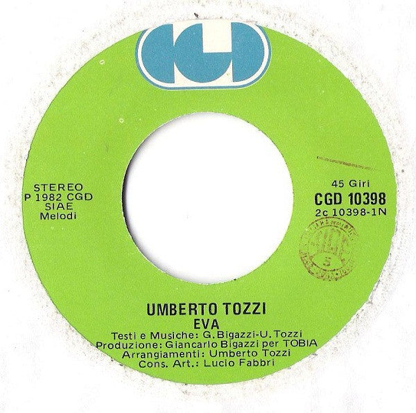 Umberto Tozzi : Eva (7")