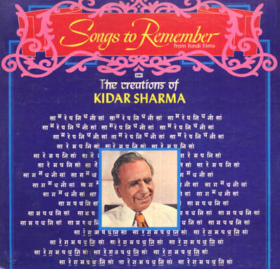 Kidar Sharma : Songs To Remember From Hindi Films - The Creations Of Kidar Sharma (LP, Comp)