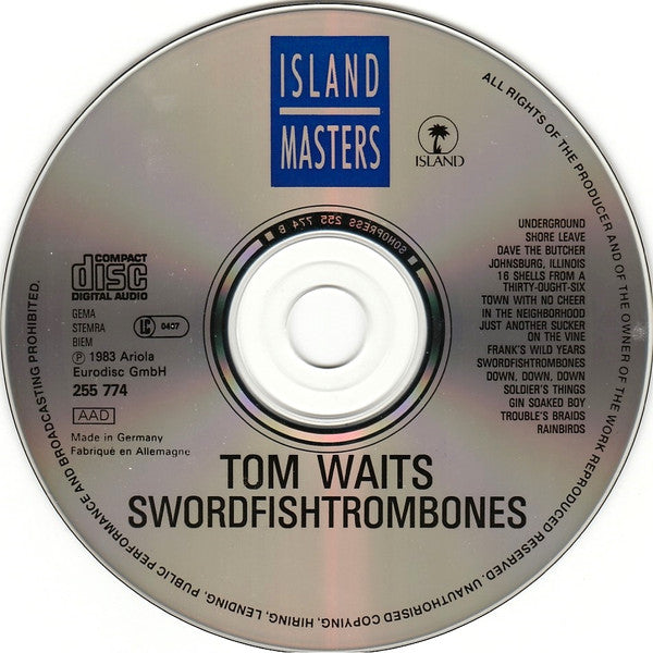 Tom Waits : Swordfishtrombones (CD, Album)