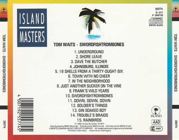 Tom Waits : Swordfishtrombones (CD, Album)