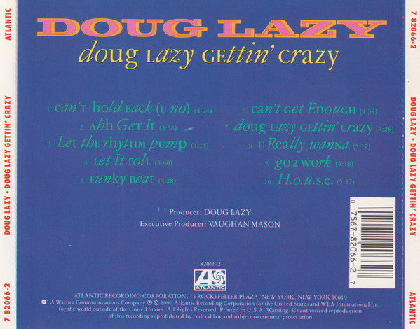Doug Lazy : Doug Lazy Gettin' Crazy (CD, Album)