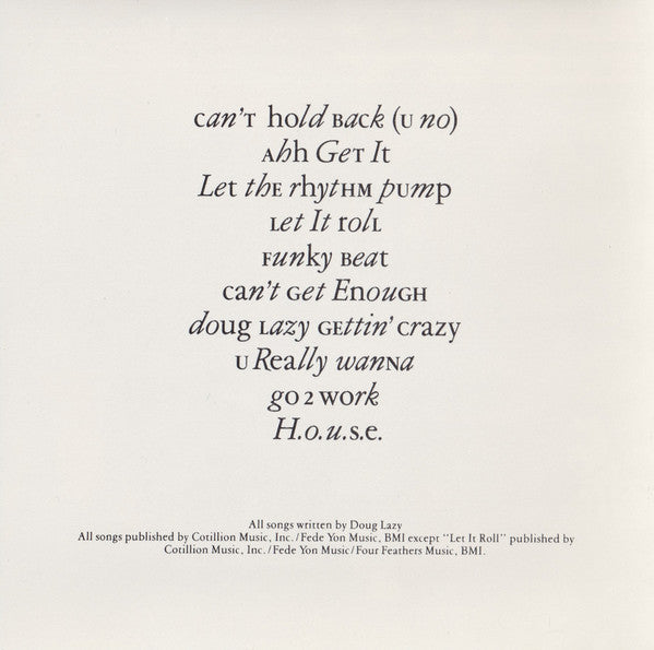 Doug Lazy : Doug Lazy Gettin' Crazy (CD, Album)