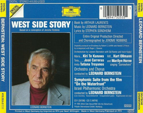 Leonard Bernstein, Kiri Te Kanawa, José Carreras, Tatiana Troyanos, Kurt Ollmann, Marilyn Horne : West Side Story (2xCD, Album)