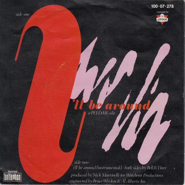 Terri Wells : I'll Be Around (7", Single)