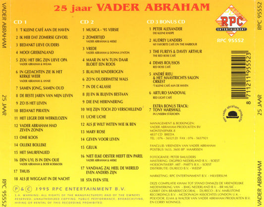 Vader Abraham : 25 Jaar Vader Abraham - Zijn 36 Grootste Successen (3xCD, Comp)