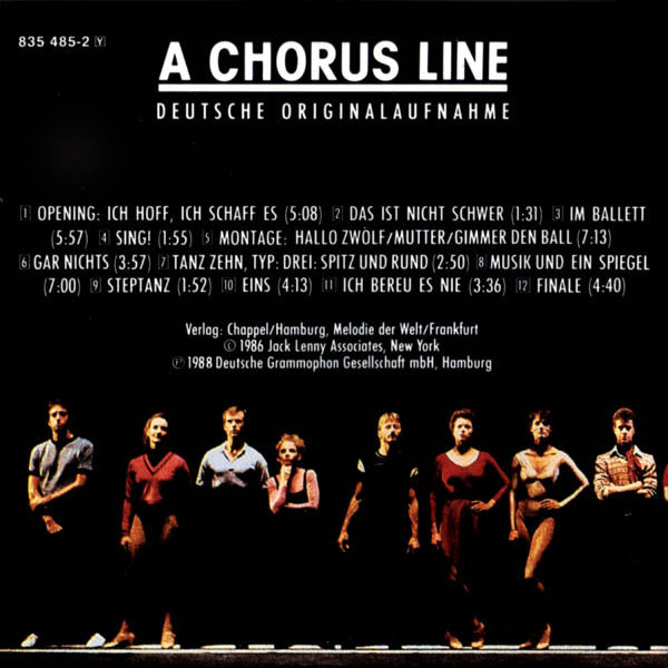 Various : A Chorus Line - Deutsche Originalaufnahme (CD, Album)