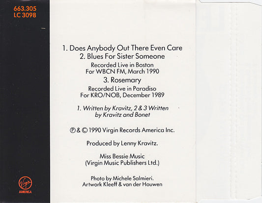 Lenny Kravitz : Does Anybody Out There Even Care (CD, Single)