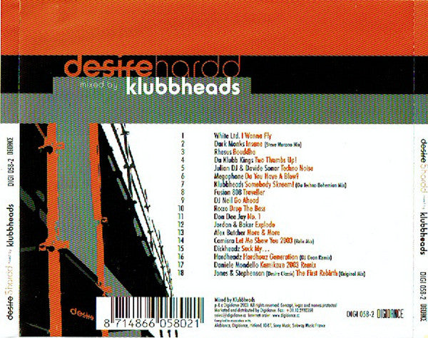 Klubbheads : Desire Hardd 5 (CD, Comp, Mixed)
