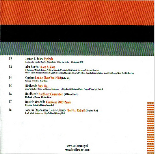 Klubbheads : Desire Hardd 5 (CD, Comp, Mixed)
