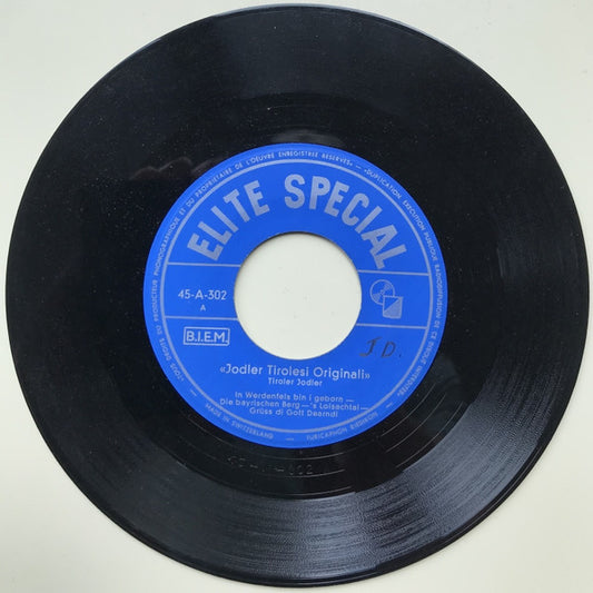 Unknown Artist : Jodler Tirolesi Originali (Tiroler Jodler) (7")