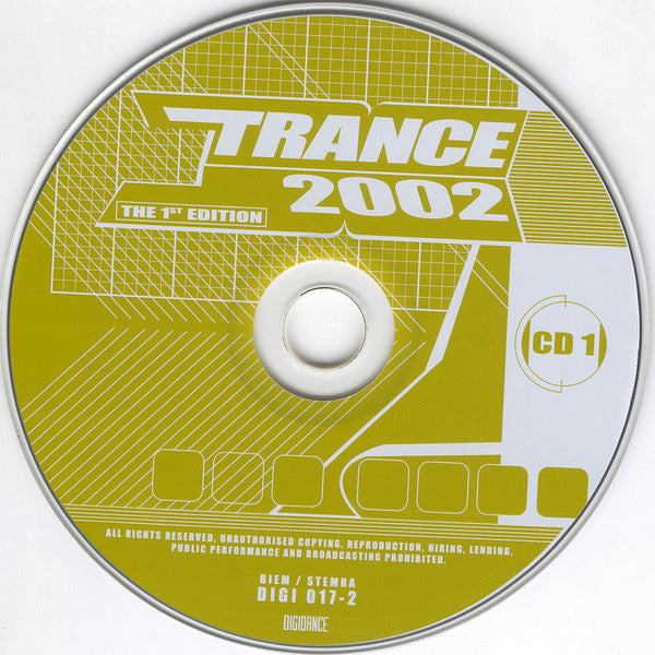 Various : Trance 2002 - The 1st Edition (2xCD, Mixed)