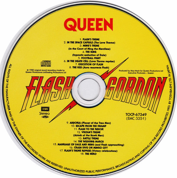 Queen : Flash Gordon (Original Soundtrack Music) (CD, Album, Ltd, RE, RM, Emb)