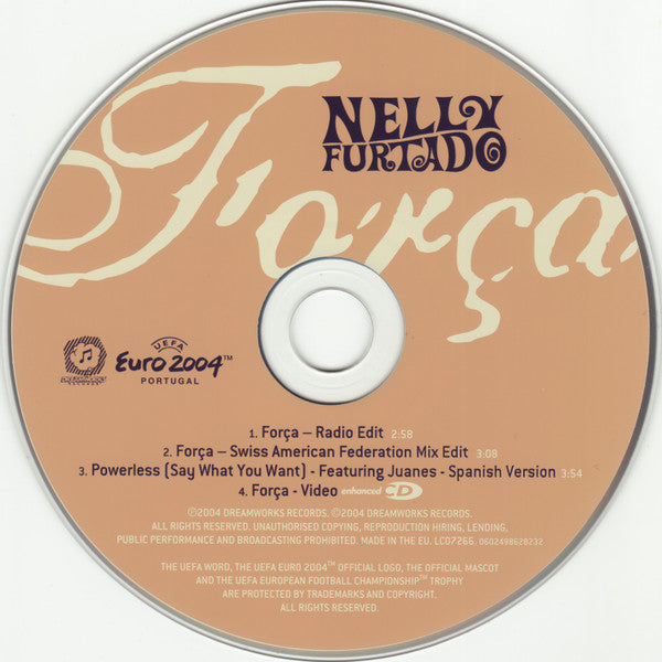 Nelly Furtado : Força (CD, Maxi, Enh)