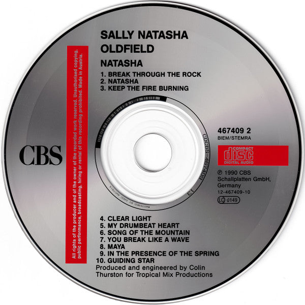 Sally Oldfield : Natasha (CD, Album)