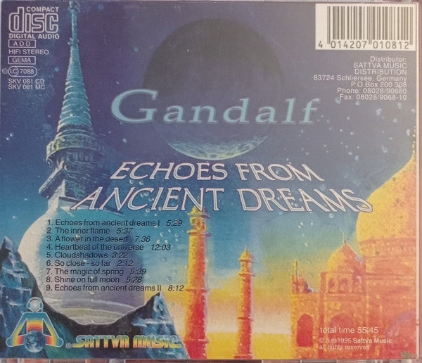 Gandalf : Echoes From Ancient Dreams (CD, Album, gol)