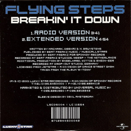 Flying Steps : Breakin' It Down (CD, Single)