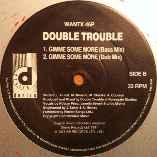 Double Trouble : Gimme Some More (12")