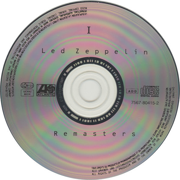 Led Zeppelin : Remasters (2xCD, Comp, RM, Dou)