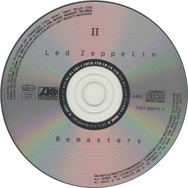 Led Zeppelin : Remasters (2xCD, Comp, RM, Dou)