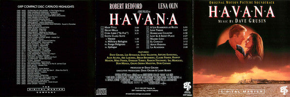 Dave Grusin : Havana (Original Motion Picture Soundtrack) (CD, Album, RM)