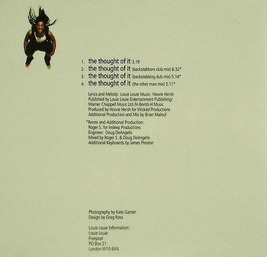 Louie Louie (2) : The Thought Of It (CD, Single)