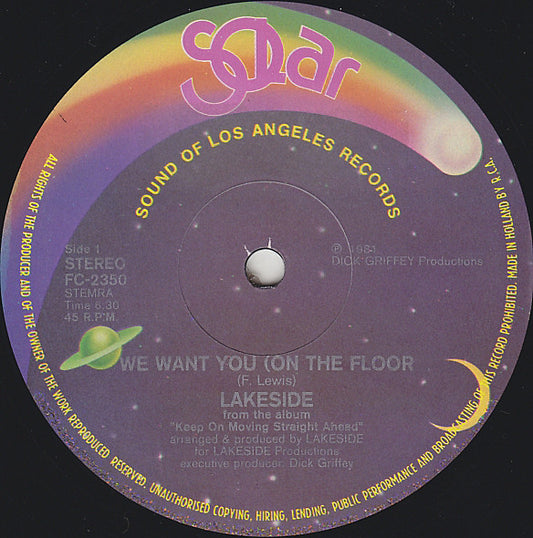 Lakeside : We Want You (On The Floor) (12", Single)